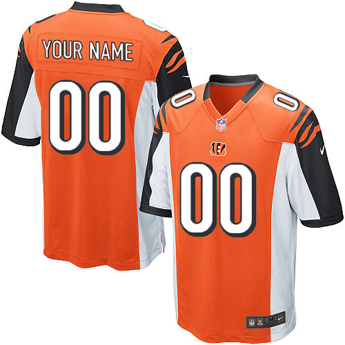 Nike Cincinnati Bengals Customized Orange Stitched Youth NFL Jersey